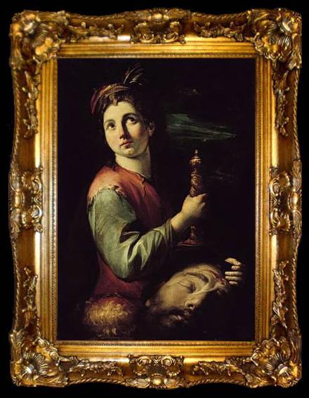 framed  Gioacchino Assereto David with the Head of Goliath, ta009-2